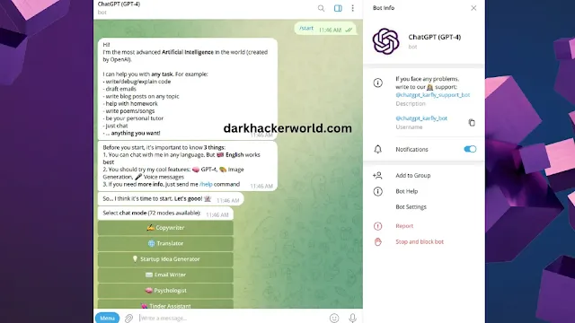 GPT4 Telegram AI Chatbot