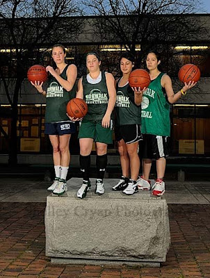 Norwalk Girls High School Basketball team portrait