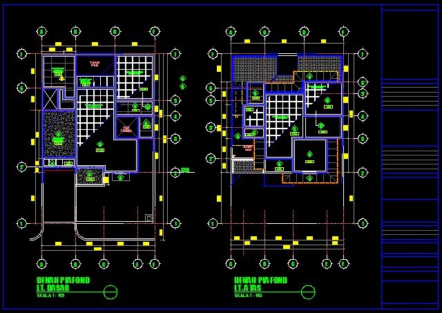 Detail plafon rumah  Kumpulan gambar kerja