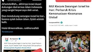 ZIONIS PESEK akun X @ProfOnline_id  bikin fitnah MUI dengan edit judul berita, SEGERA TANGKAP !!!