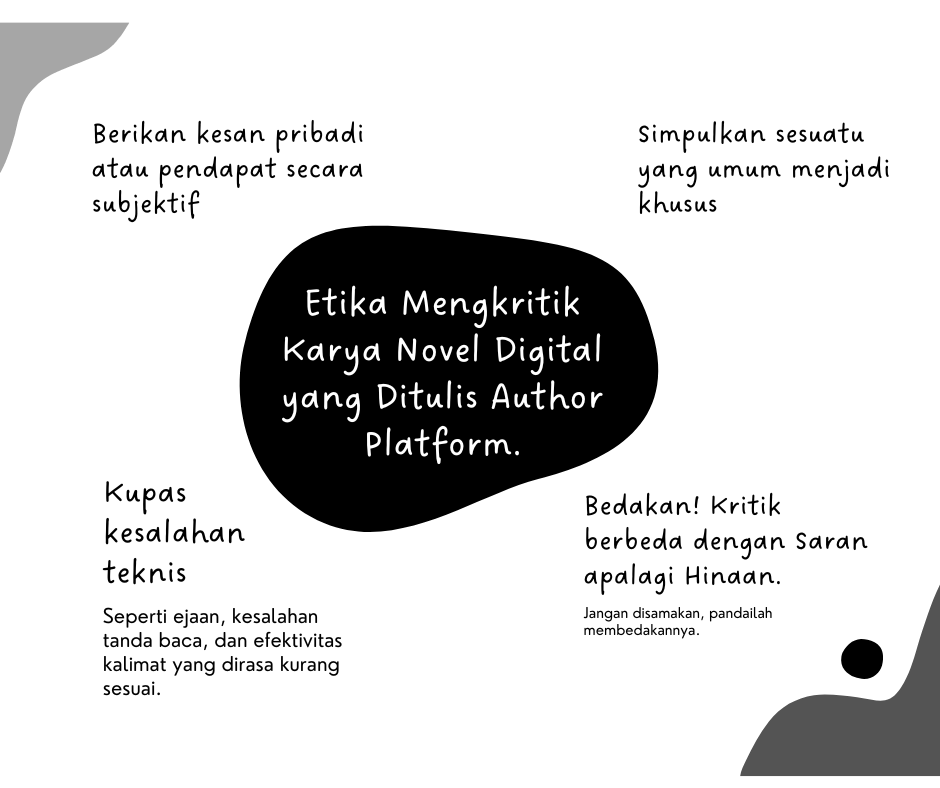 Etika Mengkritik Karya Novel Digital yang Ditulis Author Platform.