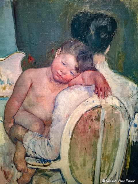 Mujer sentada con un niño en brazos, Mary Cassatt - Museo Bilbao por EGVP