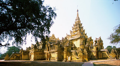 Mandalay Monastery made from brick