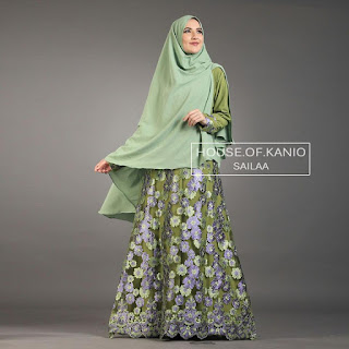 SAILA by KANIO MERAH HIJAU MUDA