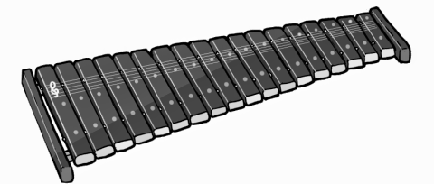 xylophone : melodic percussion