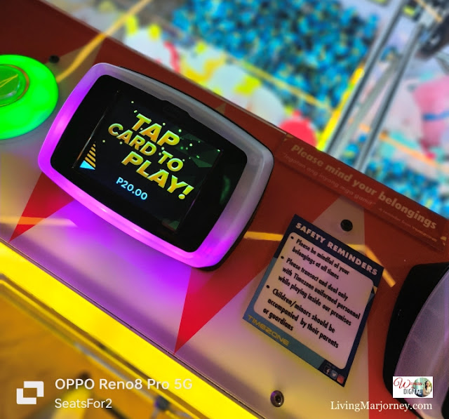 tap card to play at Timezone