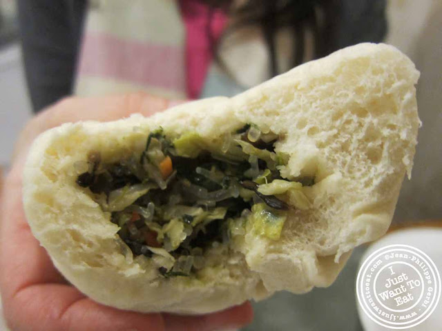 Image of Vegetarian bun at Vanessa's Dumpling House in NYC, New York