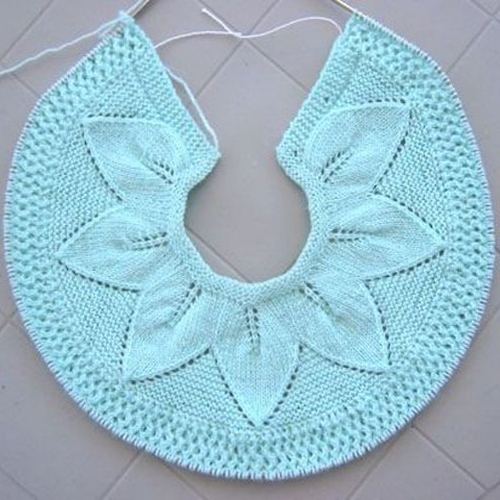 Leaf Lace Baby Sweater - Free Pattern 