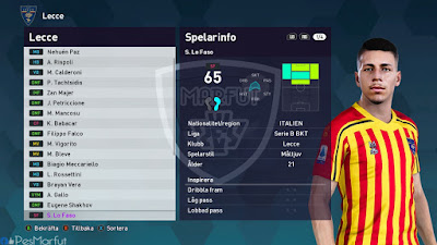 PES 2020 Faces Simone Lo Faso by Random Facemaker