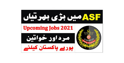 Asf latest jobs in 2021 Pakistan Airport security forces 