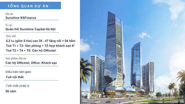 Tiến độ giá bán Dự án Sunshine KS Finance Hà Nội Ciputra chung cư Tây Hồ Tây - Chủ đầu tư Sunshine Group