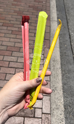 3 flavors of edible straws