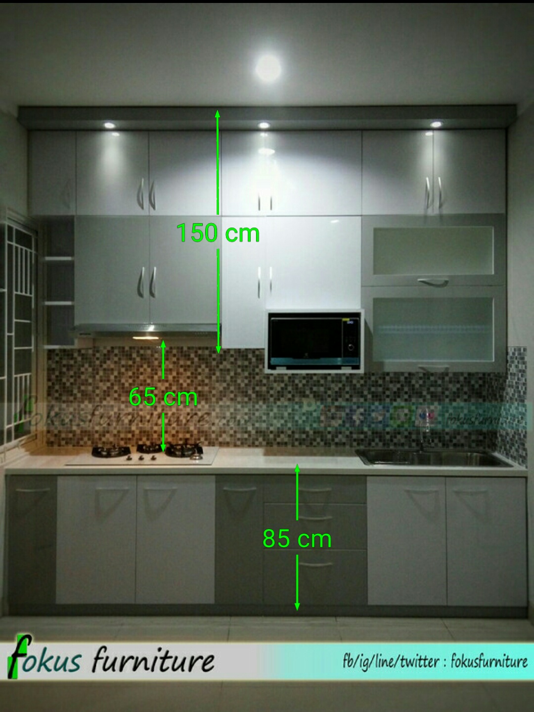 Ukuran kitchen set Ukuran kitchen set