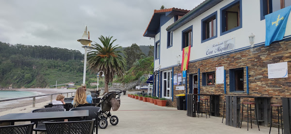 La Pensión-Restaurante Casa Miguel en la Playa de Artedo. Asturias.