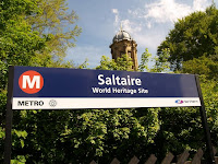 Saltaire Train Station Sign