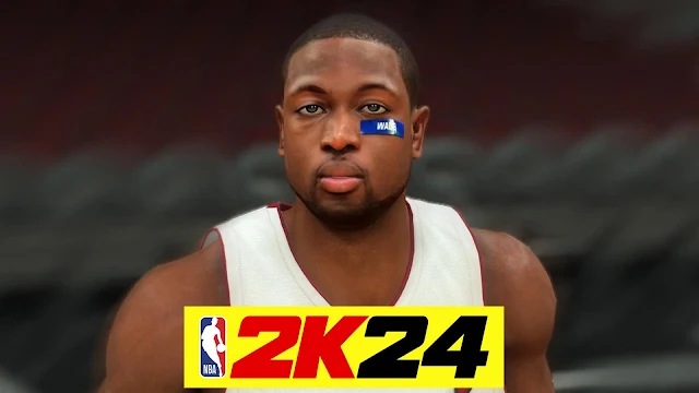 NBA 2K24 Dwyane Wade Cyberface Update (3 Versions)