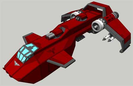 Warhammer 40K Stormraven Gunship Papercraft