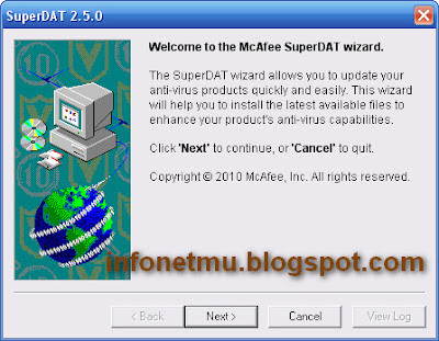 Cara Update McAfee Offline Terbaru