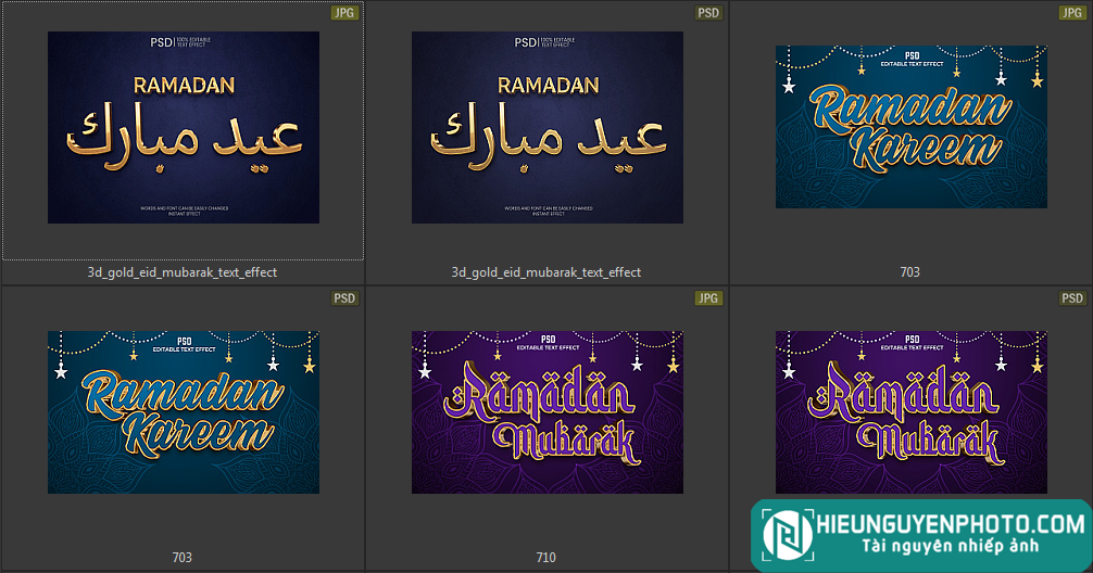 Chia sẻ Ramadan Text Effect