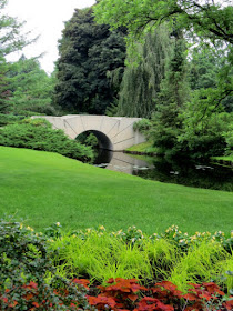half circle bridge at Dow Gardens