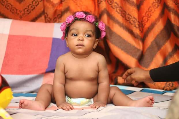 Photos: Awww! Baby abandoned at birth by her father is so cute