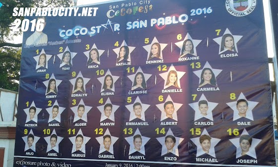Coco Star San Pablo 2016 Candidates