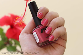 Nykaa nail polish, Nykaa wedding edition nail polish, review, swatch, pink bloom