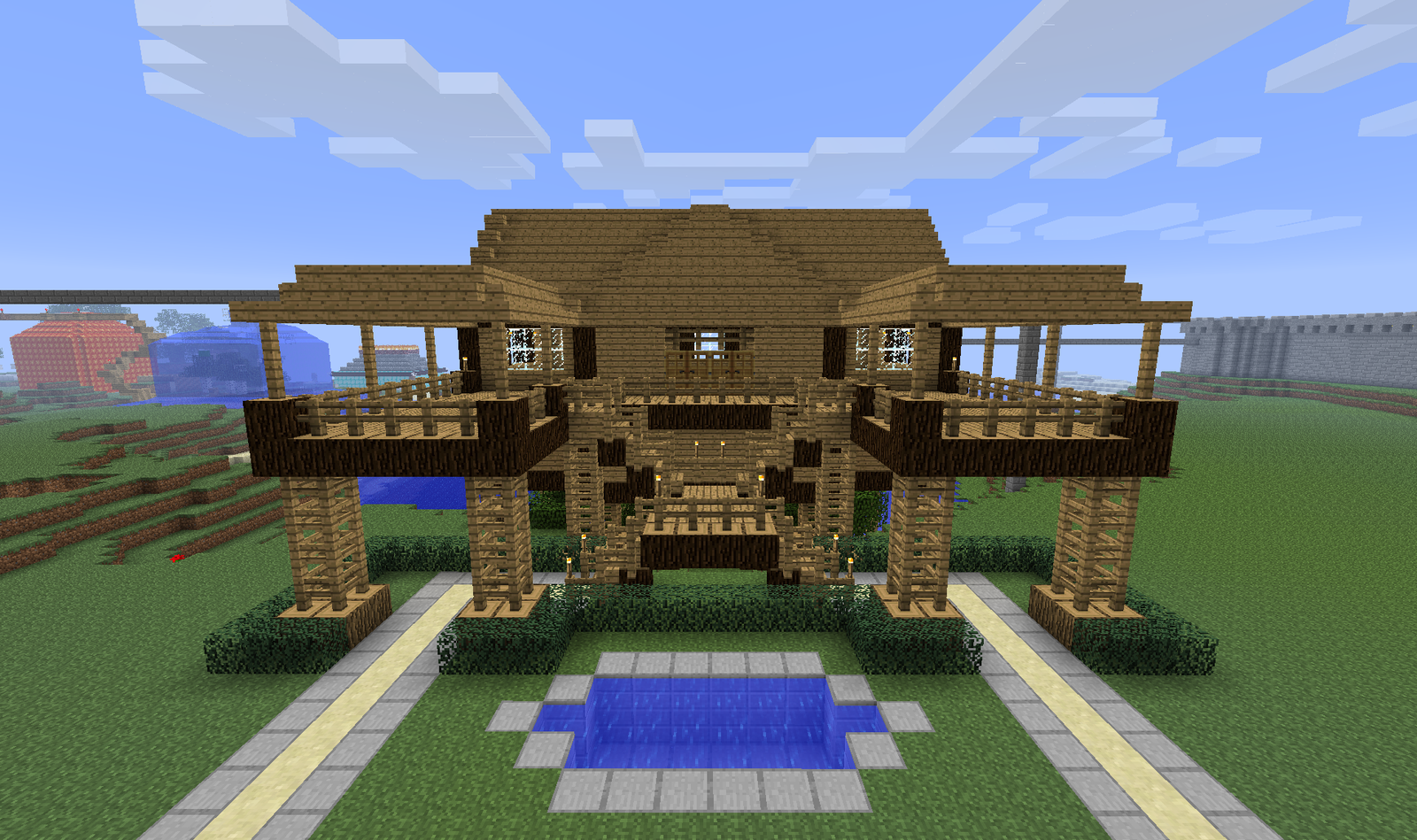 Gambar Rumah  Bagus  Minecraft  Cahaya Rumahku Universal City 