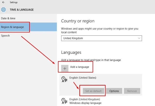 Merubah Pengaturan Bahasa Keyboard di Windows 10