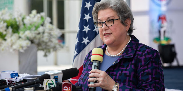 US Ambassador, Mary Leonard Says Buhari Government Must Remove Fuel Subsidy Before Leaving In May