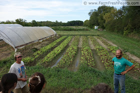 George Mertz of Patchwork Gardens leading a tour of his farm.