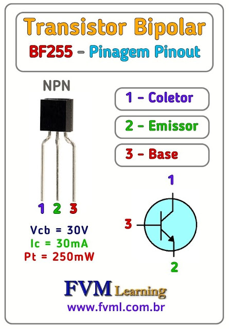 Datasheet-Pinagem-Pinout-Transistor-NPN-BF255-Características-Substituição-fvml