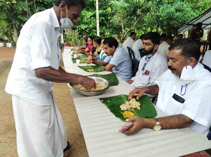 Panchayat member Abdul Khader made Puthari Sadya the result of his work