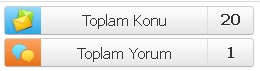 Blogger Gelişmiş Toplam Konu ve Yorum Eklentisi