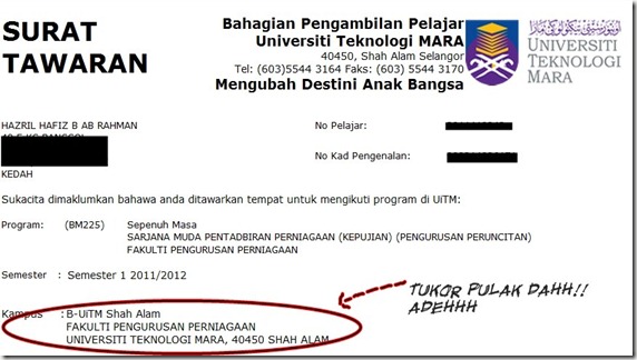 surat tawaran