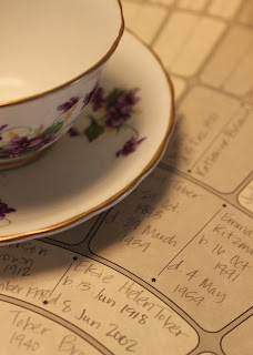 tea cup, saucer, heirloom, genealogy, family history, Brown, antique, collection, photography, blogging, family tree chart, digital preservation