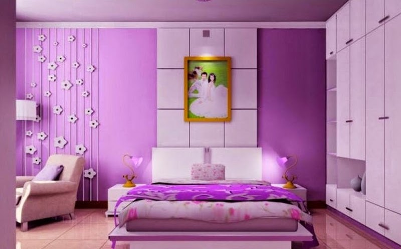 19 Top Info Gambar Kamar Tidur Warna Ungu