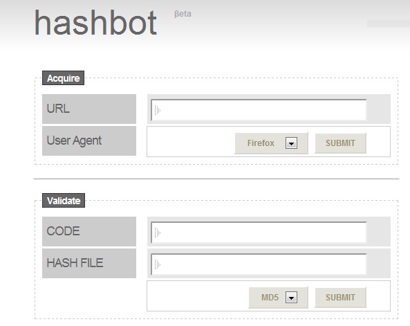 Hashbot - Forensic web tool to acquire and validate the web pages !