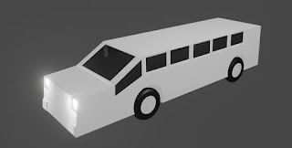 van bus vehicle car school bus 3d blender blend