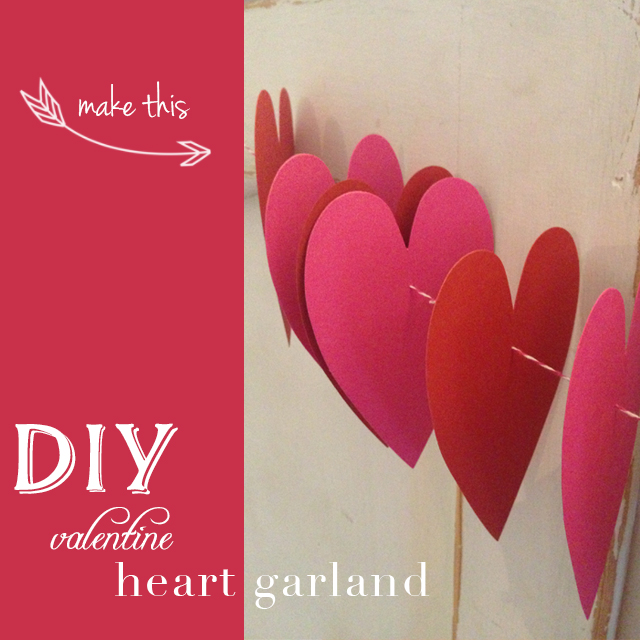 DIY} Valentine's Day Heart Garland Tutorial - Oh Lovely Day