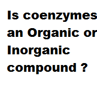 Is coenzymes an Organic or Inorganic compound ?