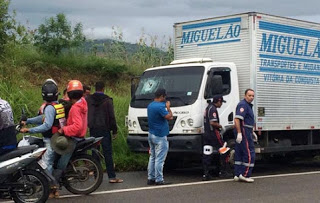 Homem morre após ser atingido por uma pedra na BA-263