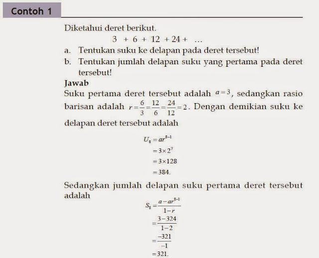 Rumus dan Contoh Soal Deret Aritmatika  Berpendidikan