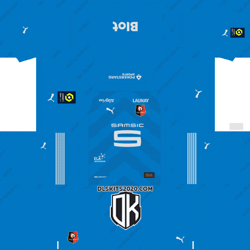Stade Rennais FC 2022-2023 Kits Released Puma For Dream League Soccer 2019 (Goalkeeper Third)