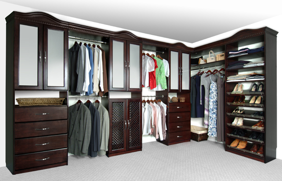 luxury wood closet systems design