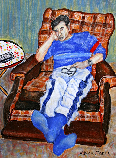 Lazy Boy Cowboy by Minaz Jantz (Pastel)