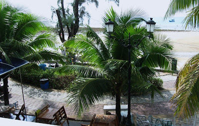 Offshore islands from the roof puddle of The Kantary Bay hotel Bangkok Thailand Travel Map & Things to do in Bangkok : PHUKET