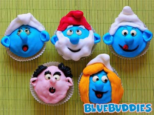 Smurf Cupcake Ideas