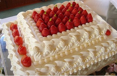 Strawberry Wedding Cake