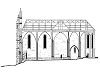 Dessins et plans de l'église de Terrasson et de l'église de Jayac